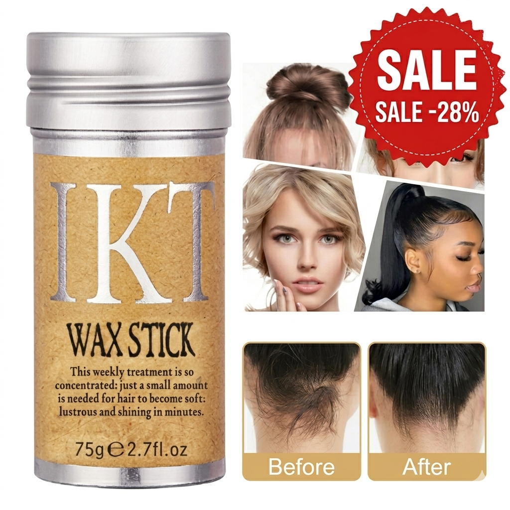 🎁🚨  28% Barra de cera fijadora de Frizz IKT™: ¡El Saca-Apuros!