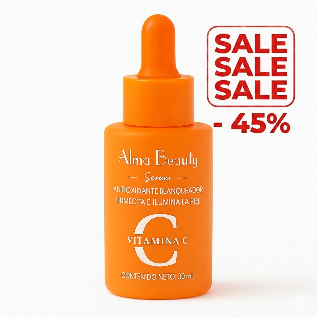 -45% Serum Vitamina C Alma Beauty - Ultra Iluminador y Antioxidante 🔥¡STOCK LIMITADO!🚨