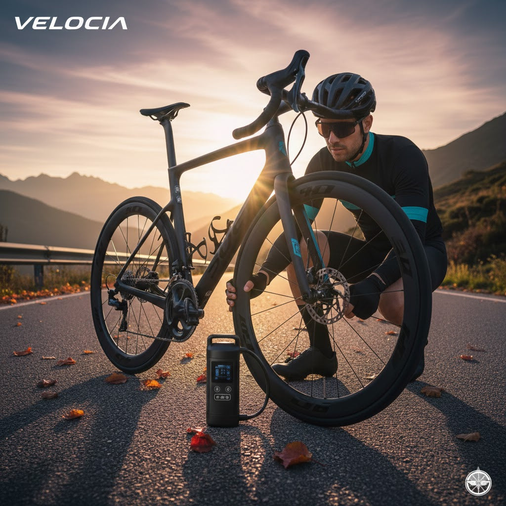 🎁 - 33% 🔥Kit de Seguridad Vial Pro: Inflador De Aire Eléctrico CMP-01🚨